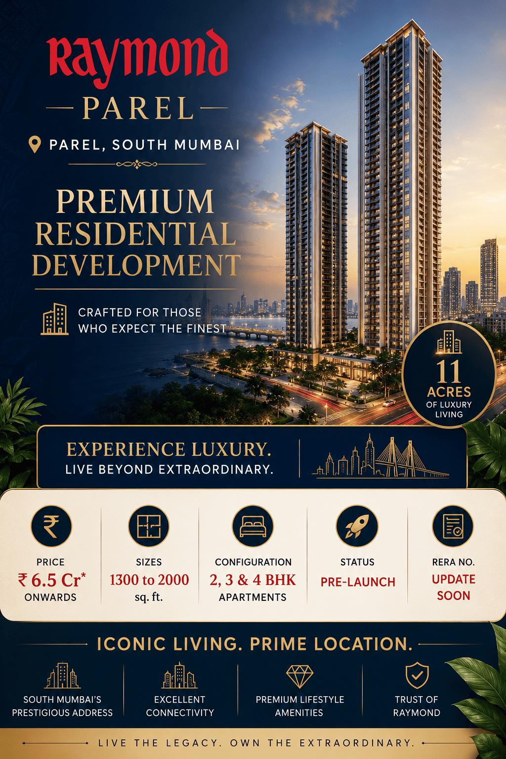 Raymond Parel luxury apartments in South Mumbai by Raymond Realty